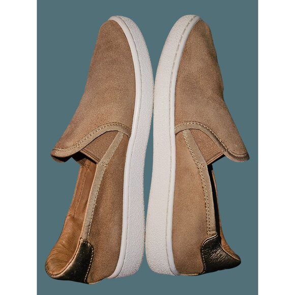 Ugg Upper Suede Cas Comfy Slip On Sneaker Shoe Women Size 7 - Picture 2 of 9